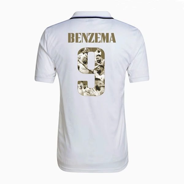 Karim Benzema Special Edition Ballon d’Or Authentic Home Jersey by adidas
