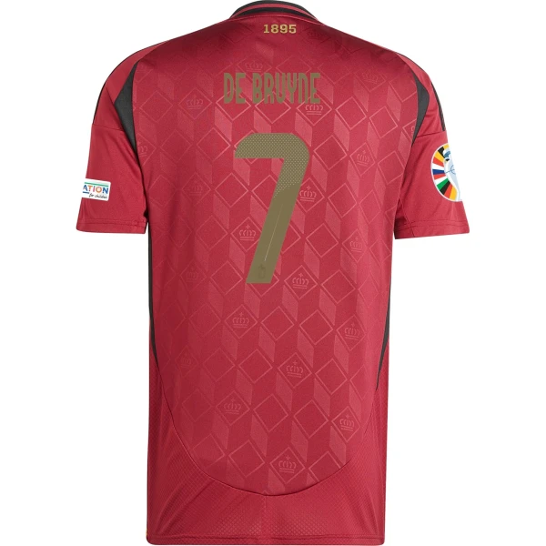 Kevin De Bruyne – Belgium 24/25 Home Jersey