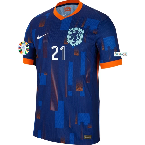 Frenkie de Jong – Netherlands 24/25 Authentic Away Jersey
