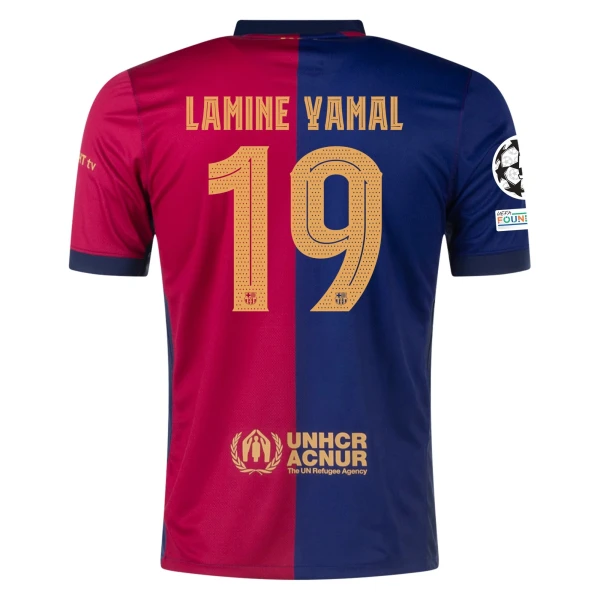 Lamine Yamal Barcelona 24/25 UCL Home Jersey by Nike