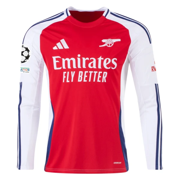 Arsenal 24/25 Long Sleeve UCL Home Jersey by adidas