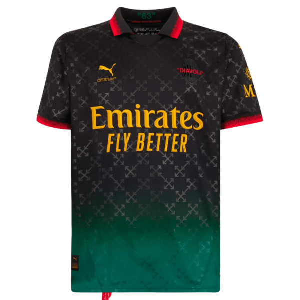 BLACK JERSEY PUMA X AC MILAN X OFF-WHITE™ 2024/25