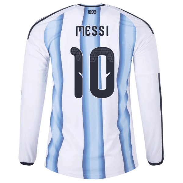Lionel Messi Argentina 26/27 Long Sleeve Authentic Home Jersey