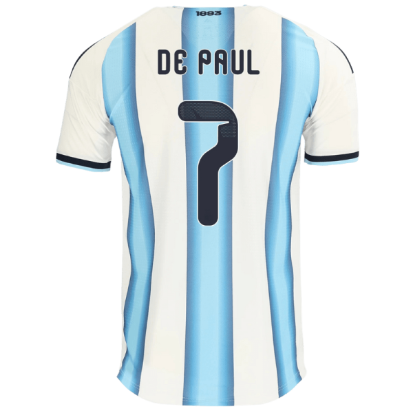 Rodrigo De Paul Argentina 26/27 Authentic Home Jersey