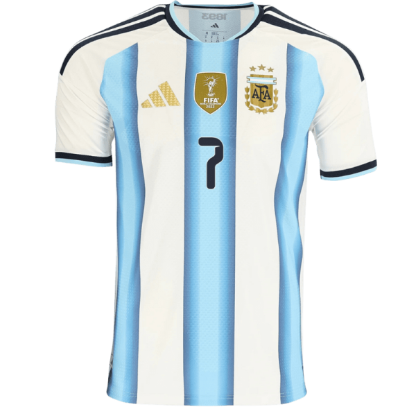 Rodrigo De Paul Argentina 26/27 Authentic Home Jersey
