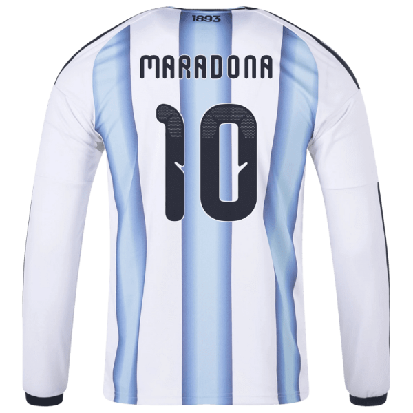 Diego Maradona Argentina 26/27 Long Sleeve Home Jersey