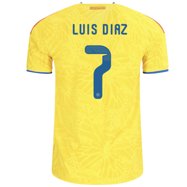 Luis Díaz Colombia 26/27 Authentic Home Jersey