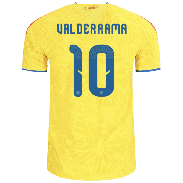 Carlos Valderrama Colombia 26/27 Authentic Home Jersey