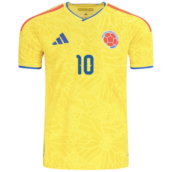 Carlos Valderrama Colombia 26/27 Authentic Home Jersey