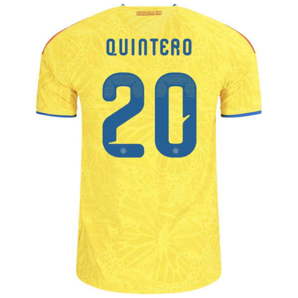 Juan Fernando Quintero Colombia 26/27 Authentic Home Jersey