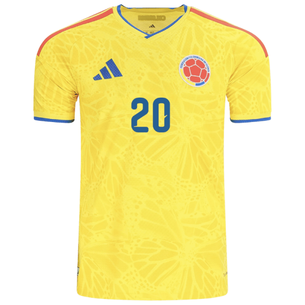 Juan Fernando Quintero Colombia 26/27 Authentic Home Jersey