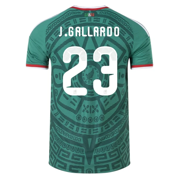 Jesús Gallardo Mexico 26/27 Authentic Home Jersey