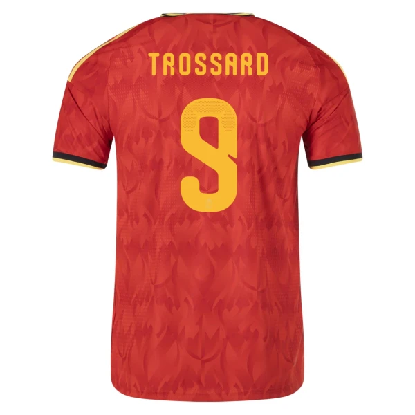 Leandro Trossard Belgium 2026/27 Adidas Authentic Home Jersey