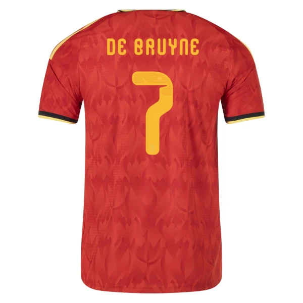 Kevin De Bruyne Belgium 2026/27 Adidas Authentic Home Jersey