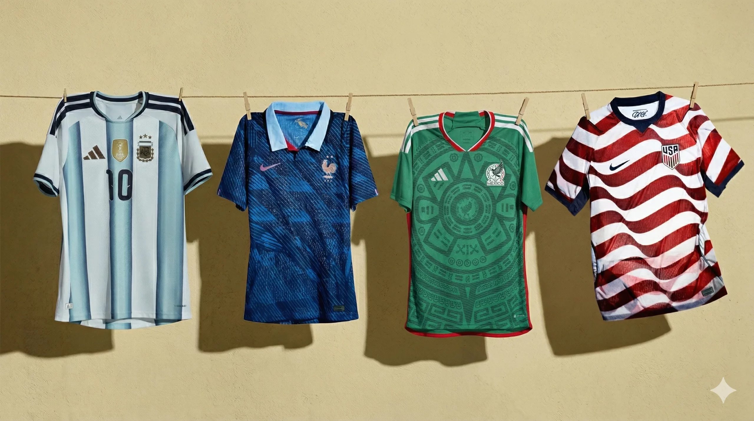 World Cup football jersey collection